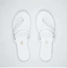 Resim Kadın Beyaz Parmak Arası Terlik Beyaz 