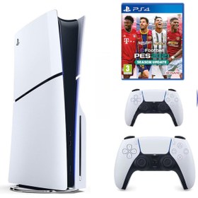 Resim Sony Playstation 5 slim Cdli versiyon + 2.kol Dualsense + Pes21 ( İthalatçı Garantili ) 