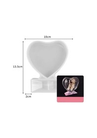 Resim Kalp Fotoğraf Çerçevesi Silikon Kalıp 