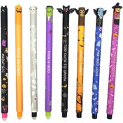 Resim 8 adet Silinebilir Kalem Seti, 0.7mm Dolum, Cadılar Bayramı Serisi, Ofis Malzemeleri, Yazma Araçları, Tatil ve Doğum Günü Hediyeleri, Silinebilir, Silgi İçerir, Değiştirilebilir Dolum, Silinebilir Jel Kalemler 