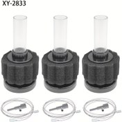 Resim Kristal Net Su için 3 Adet Akvaryum Biyo Sünger Filtreleri - Balıklar İçin Güvenli, Temizlemesi Kolay, Hava Hortumu Dahil, 75.71-227.12 Litre Tanklara Uygun, Faydalı Bakterilerle Siyah Köpük Filtreler, Karides ve Betta Tankları İçin Sessiz Çalışma, Akvaryum Filtresi 