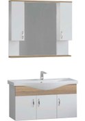 Resim Denko Akyazı 100 Cm Mdf Alize Banyo Dolabı Takımı Çok Renkli 