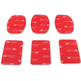 Resim Sony Aksiyon Kameralar için 3 Oval 3 Düz Yüzey 3m Yapışkan Bant 