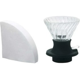 Resim Aesco Cam Kahve Dripper Kahve Damlatıcı Demleme Aleti, 200 ml 