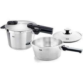 Resim Fissler Vitaquick Premium 6+3,5 Litre Düdüklü Tencere + Cam Kapak 