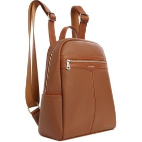 Resim Cengiz Pakel Kadın Lacoste Kumaş Sırt Çantası - 7368l - Taba Çok renkli 