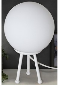 Resim Ürgüp Tripod Abajur Beyaz Beyaz 