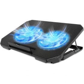 Resim K-Yonlineticaret Ayarlanabilir Yükseklik Kademeli Laptop Soğutucu Fan 