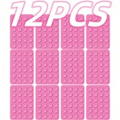 Resim 12 Adet Silikon Emme Kupa Standı, Çok Amaçlı Kaymaz Yapışkan Telefon Tutucu Ped - Taşınabilir Ayrılabilir Kare Stand - Makyaj, Fitness, Duş, Araba ve Mutfak İçin Uygun 