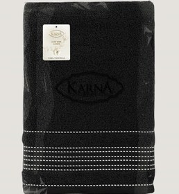 Resim Cotton Ladın Banyo Havlusu 90x150 Siyah 