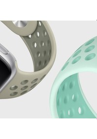 Resim Microsonic Apple Uyumlu Watch Se 44Mm Sport Band Kordon Lacivert Beyaz 