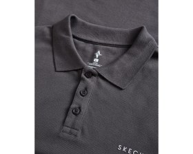 Resim Skechers M Polo Casual Comfort Long Sleeve Polo Erkek Gri Polo Yaka Tshirt S242198-003 