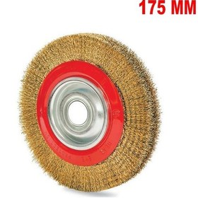 Resim 175 Mm Taşlama Motoru Daire Çanak Fırça Universal Göbek Kir Pas Y 