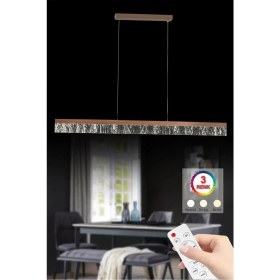 Resim Istanbul Avize Olivia Yemek Masası Eskitme Kumandalı Lüx LED Modern Ledli Avize 