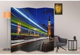 Resim Şehir Temalı Özel Tasarım Paravan Room Divider PRV1051, 180 x 180 