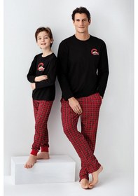 Resim Arnetta Erkek Çocuk Siyah Pijama Takımı 5274-48535 Siyah 