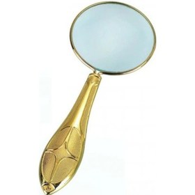 Resim Altın Renkli 5x - 45 Mm Zarif Işlemeli Özel Tasarlanmış Büyüteç Mg18155-7 