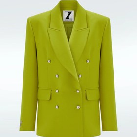 Resim Zeynep Tosun Fıstık Yeşili Kadın Blazer Ceket - M 
