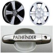 Resim Nissan Pathfinder Kapı Kolu Jant Sticker Yapıştırma 8 Ad 