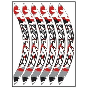 Resim Kırmızı Kamuflaj Geniş Honda Dio Uyumlu 1 Set Jant Şeridi 