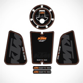 Resim Redline Grafik Ktm Duke 125-200-390 Tank Pad Set Siyah Turuncu 