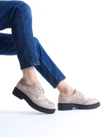 Resim Modabuymus Yampa Ten Süet Oxford Günlük Rahat Kadın Ayakkabı 