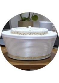 Resim Fabrikam06 Beyaz Sarık İmam Sarığı Cami Sarığı İmam Fesi S086 61 Cm Beyaz 