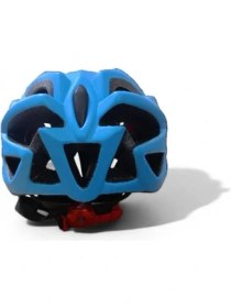 Resim Rectus Bisiklet Kaskı (Mavi Yetişkin Vizörlü LED Işıklı Beden 58/61) 