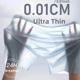 Resim 5 adet Erkek Dikişsiz Kutu Şortu - Nefes Alabilir, Ultra-İnce Naylon, Rahat Uygunluk, Düz Renkler (Pembe, Deniz, Siyah, Beyaz, Mavi), Orta Esneklik, Makinede Yıkanabilir 