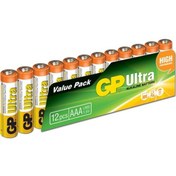 Resim GP Ultra GP24AU-VS12 Alkalin AAA İnce Kalem Pil 12'li 
