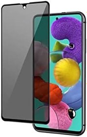 Resim Mcaserıng Samsung İle Uyumlu A31 Siyah Gizlilik Filtreli Privacy Seramik Hayalet Ekran Koruyucu Yanlardan Görünmez 
