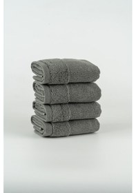 Resim Soley Hermoso %100 Pamuk 4'lü Misafir / Mutfak Havlusu Seti Düz Renk 