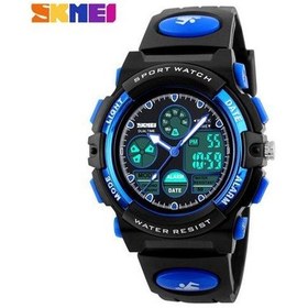 Resim Mavi Skmei Moda Rahat Kuvars Dijital Spor Saat Su Geçirmez Çok Fonksiyonlu Çocuk Erkek Kız Öğrencileri Kol Saatleri 1163 