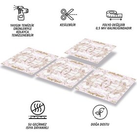 Resim Tink Kendinden Yapışkanlı Mermer 012 Desenli Pvc Karo 30x30 Cm 