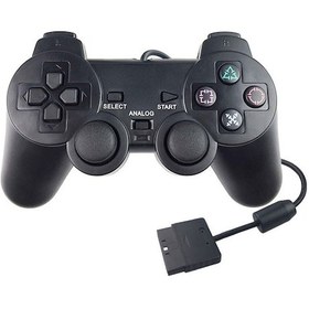 Resim Sones Ps2 İçin Çift Titreşimli Kablolu Oyun Kumandası Diğer 
