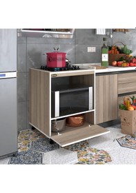 Resim Kenzlife ocak dolabı şehrazat crd 85*70*60 XLARGE kapaklı hazır mutfak ankastre gömme ocak için 