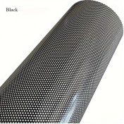 Resim Meridiangoods Siyah Delikli Vinil Gizlilik Filmi, Kolay Kurulum, Güneş Koruma Ve Parlaklık Azaltma, 17.72x118.11inç 