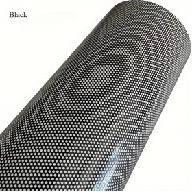 Resim Meridiangoods Siyah Delikli Vinil Gizlilik Filmi, Kolay Kurulum, Güneş Koruma Ve Parlaklık Azaltma, 17.72x118.11inç 