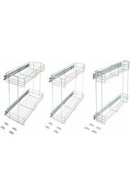 Resim filamento 12cm Yandan Teleskopik Raylı Tezgah Altı Şişelik - Yağdanlık - Deterjanlık (EN 12CM) 