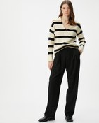 Resim Polo Yaka Kazak Örgü Akrilik Karışımlı 