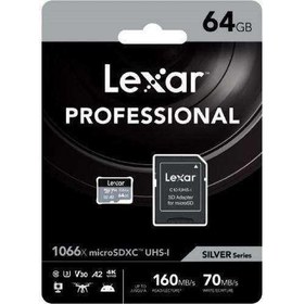 Resim LEXAR Professional 1066X microSDXC UHS-I Siver Series Hafıza Kartı 