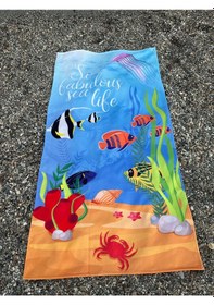 Resim Baskılı Plaj Havlusu 