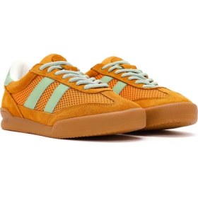 Resim Derimod Kadın Turuncu Bağcıklı Deri Sneaker 26PFD431214 