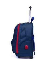Resim Coral High Sport Lacivert Kırmızı Dört Bölmeli Usb Şarjlı Kulaklık Çıkışlı Çekçekli Sırt Çantası 23254 