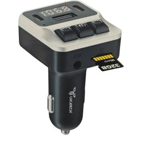 Resim Tekno Grup Lucatch LF-153 Araç Fm Transmitter 45W Typ-C Hızlı Şarjlı Çakmaklık Girişli USB + Micro Sd Kart Çalar Bluetooth Baglantılı Müzik ve Telefon Görüşmesi 