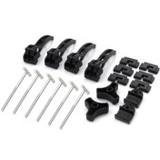 Resim Teltree Tır Yükleme Aksesuar Seti - Sert 3/4 Katlı Kapaklar İçin Alüminyum Ve Paslanmaz Çelik Bileşenler 