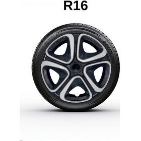 Resim Fiat Bravo 16 İnç Jant Kapağı 4 Adet Siyah Gri C103 