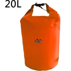 Resim Chaoduo Shop TURUNCU-20L Stili 10L 20L Su Geçirmez Kuru Çanta Paketi Çuval Yüzme Rafting Kayaking Nehir Yürüyüşü Yüzer Yelkencilik Kano Tekne Gezisi Su Direnci (Yurt Dışından) 