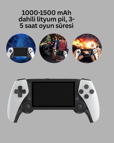 Resim Techmrt 3d Ekranlı Mini Oyun Konsolu + Multimedya 