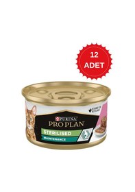 Resim Pro Plan Somonlu Ve Ton Balıklı Kısırlaştırılmış Kedi Konservesi 85 Gr X 6 Adet 